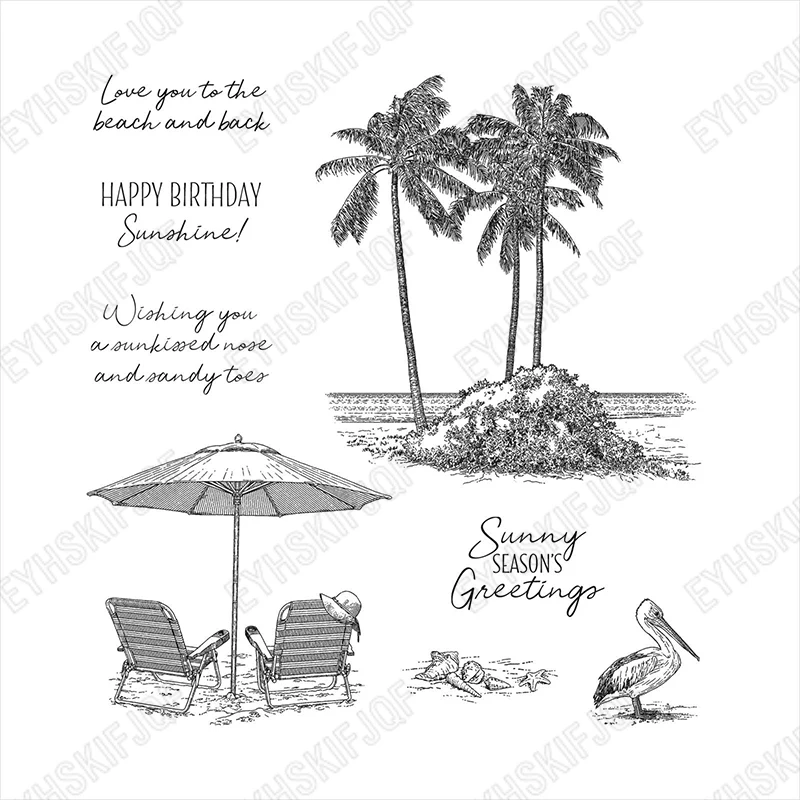 

Coconut Tree Chair Metal Cutting Dies Silicone Stamps Scrapbooking New Make Photo Album Card Diy Embossing Craft Supplies 2022