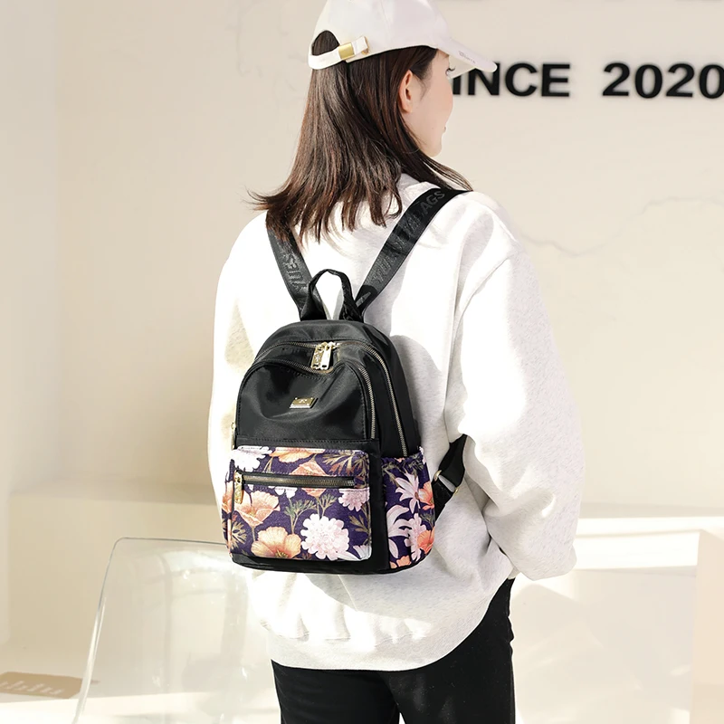

Women's Backpack 2022 Trend Luxury Designer Bags Spring New Fashion Chinese Style Printed Women Backpack Travel Backpack Mochila