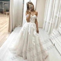 hammah delicate sweetheart wedding dresses off shoulder lace appliques tulle sposa vestidos bride party gown robe de mari%c3%a9e