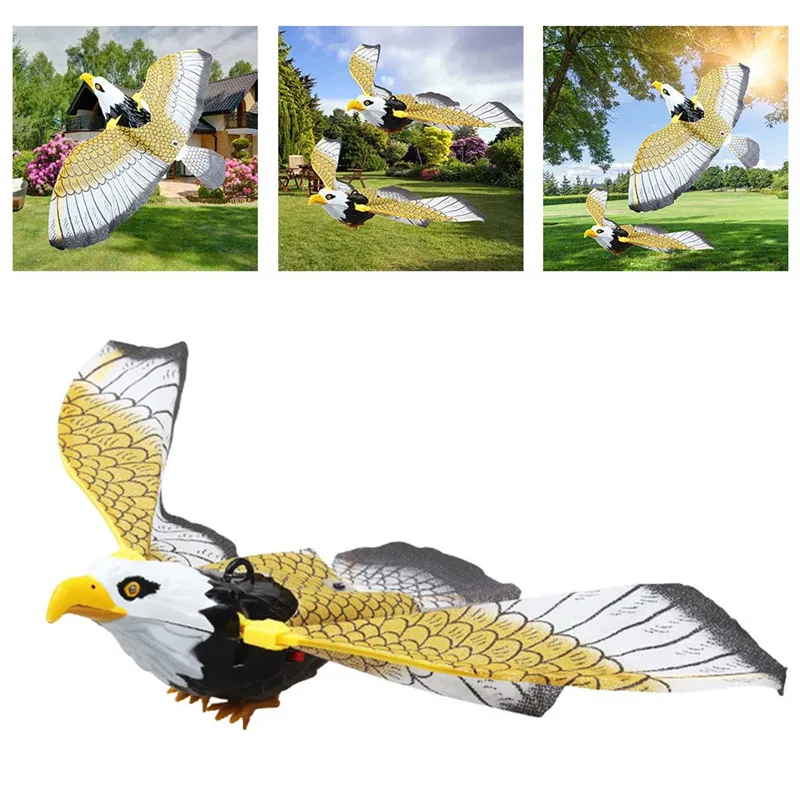 

Fake Flying Hawk Decoy Bird Deterrent Devices Scare Birds Away Pigeon Repellent for Garden Scarecrow Yard Bird Repeller Eagle