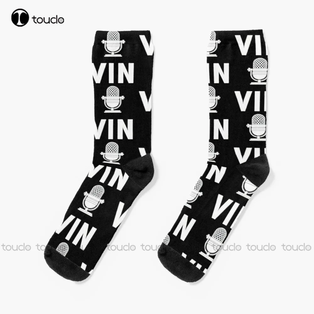 

Vin Scully Socks Long Socks For Men 360° Digital Print Custom Gift Christmas New Year Gift Creative Funny Socks Halloween New