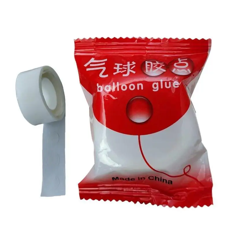 Приклеиваемый клей для воздушных шаров 100 штук наклейки на день рождения