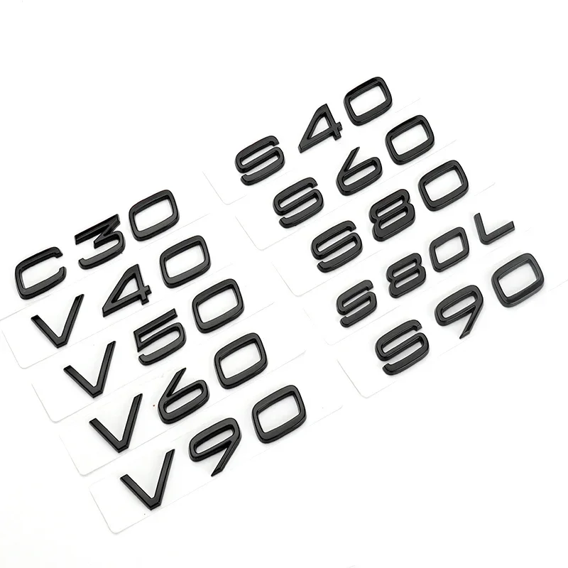 ABS боковая наклейка на кузов автомобиля задний багажник эмблема с буквами для Volvo