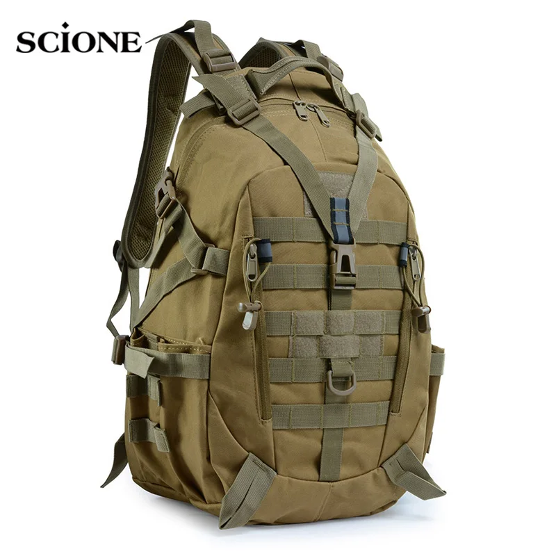 40L 15L Camping Backpack Military Bag Men Travel Bags Tactical Army Molle Climbing Rucksack Hiking Outdoor Sac De Sport XA714WA