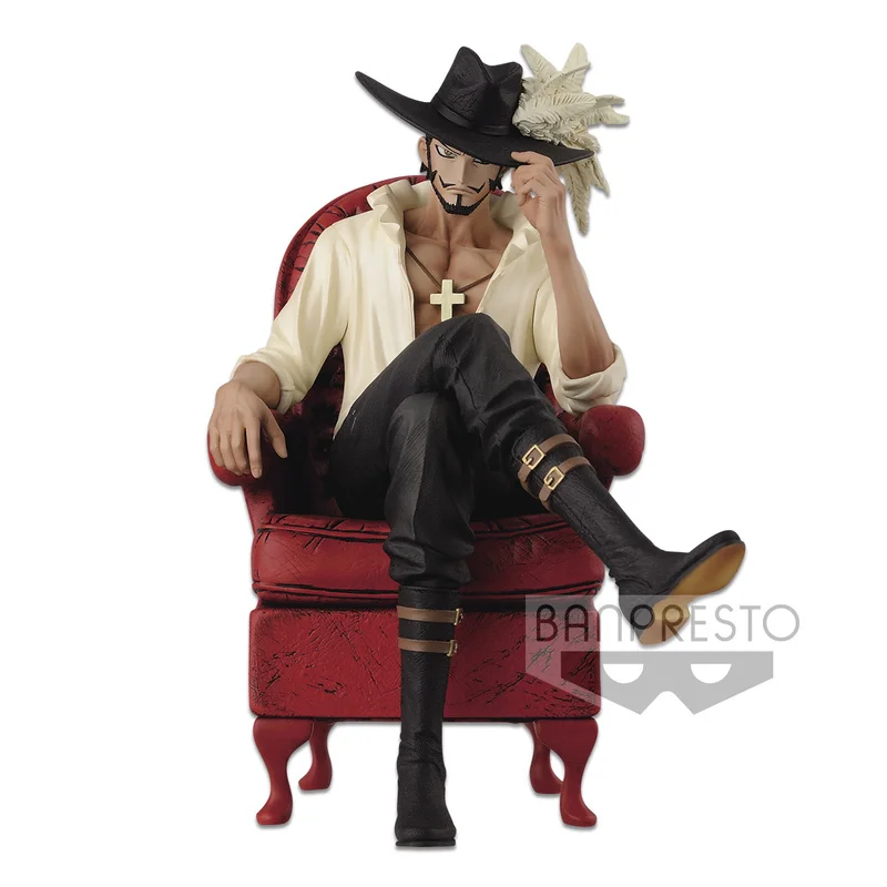 

One Genuine Piece Creator Dracule Mihawk Sofa Figurine Anime Action Figures Collectible Model Kids Toys Gift For Children