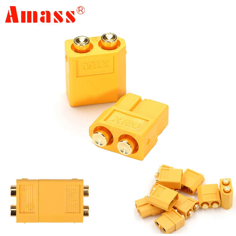 

5 /10 /50 pair Amass XT60-P Plug XT60PB Connector Male & Female PCB Dedicated for PCB Board For RC Models