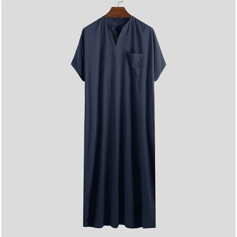 New Muslim Middle East Arab Dubai Robes Malaysia Men's Shirt Muslim Robe Muslim Fashion Dubai Abaya Turkey Arabic Men Clothing