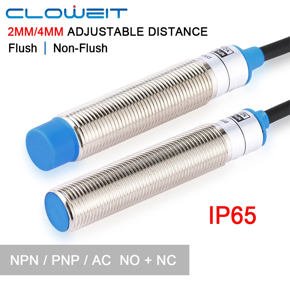 Эксклюзивный Индуктивный бесконтактный переключатель cloicht IP65 M12 2 мм 4 6-36 в -