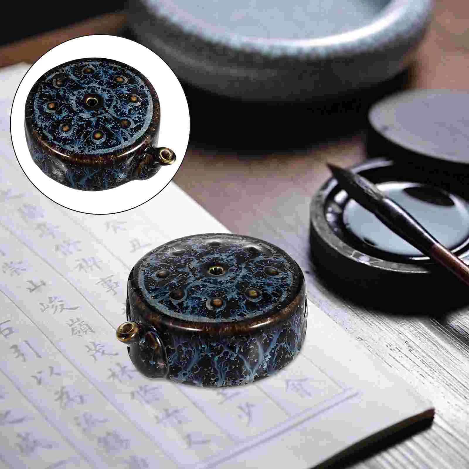 

Керамический горшок для рисования, аксессуары для рисования, фарфоровый капельница, керамический чернильный камень, контейнер для шлифовк...