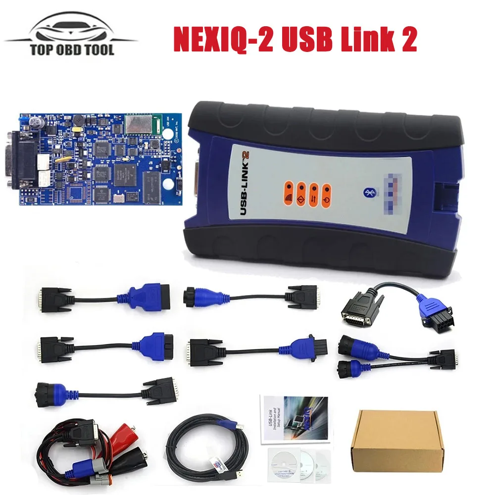 

Nexiq-2 USB Link 2 original 125032 Diesel Truck Interface diagnostics with software Bluetooth for Heavy Duty Truck scanner Tool