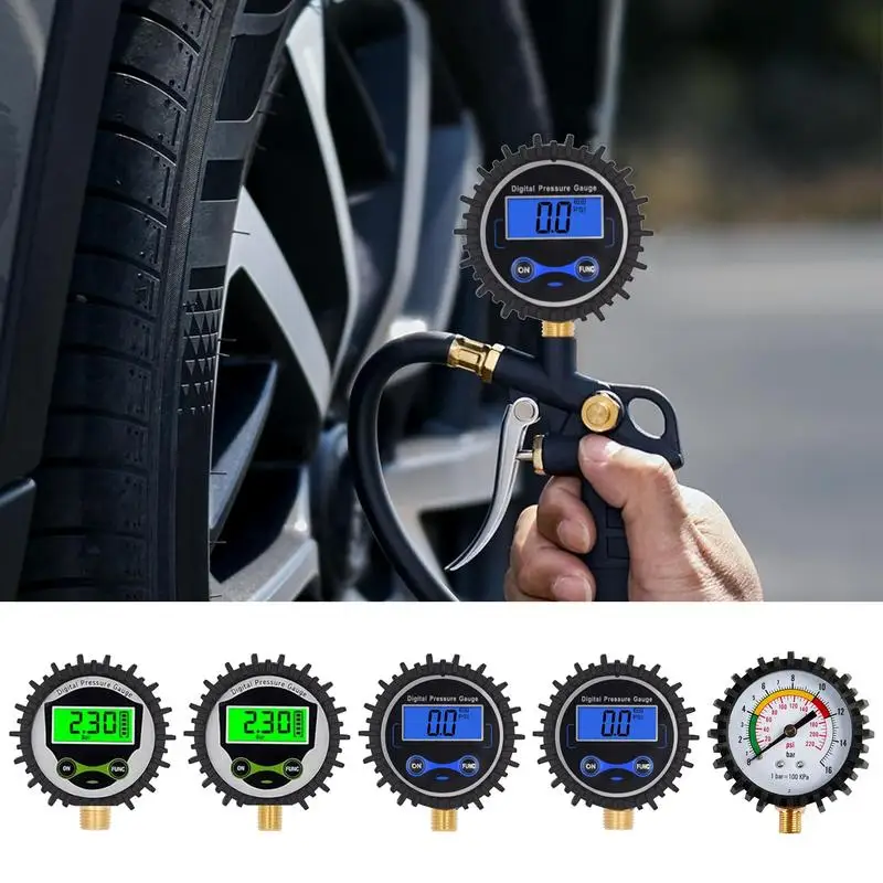 Цифровой манометр для шин Многоцелевой цифровой Автомобильный Практичный