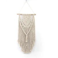 tapestry natural cotton tapestry hand woven nordic home accessories wall simple homestay tassel design living room decoration