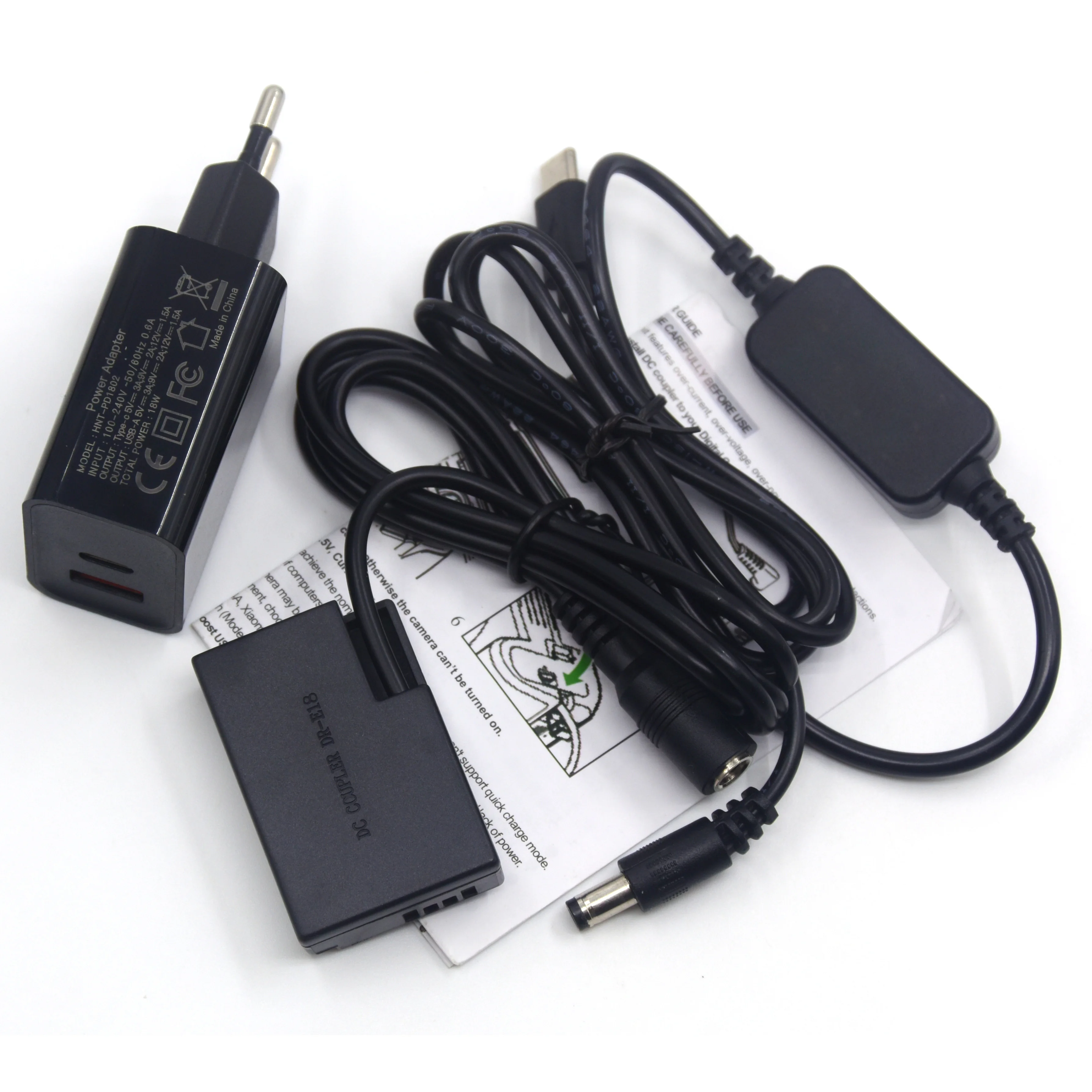 Фото PD Зарядное устройство USB C DC Кабель DR-E18 Соединитель LP-E17 Фиктивный аккумулятор для камеры Canon EOS 750D Kiss X8i T7i T6i 760D T6S 77D 800D 200D №2
