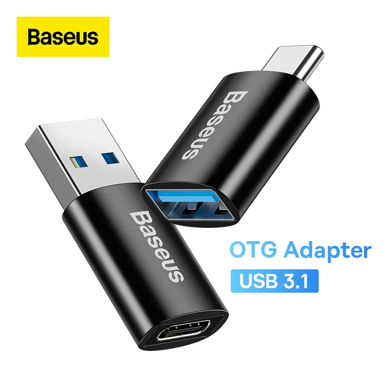 Baseus USB 3,1 OTG адаптер Type-C для USB-A USBC Type C Женский конвертер для Macbook Xiaomi Huawei Samsung 10 Гбит/с данных OTG Adapt