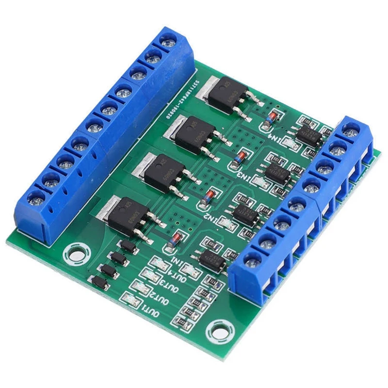 

4 Channel MOS Tube Field Offect Tube Module Amplifier Circuit Board Driver Module (Green,1 Pcs)