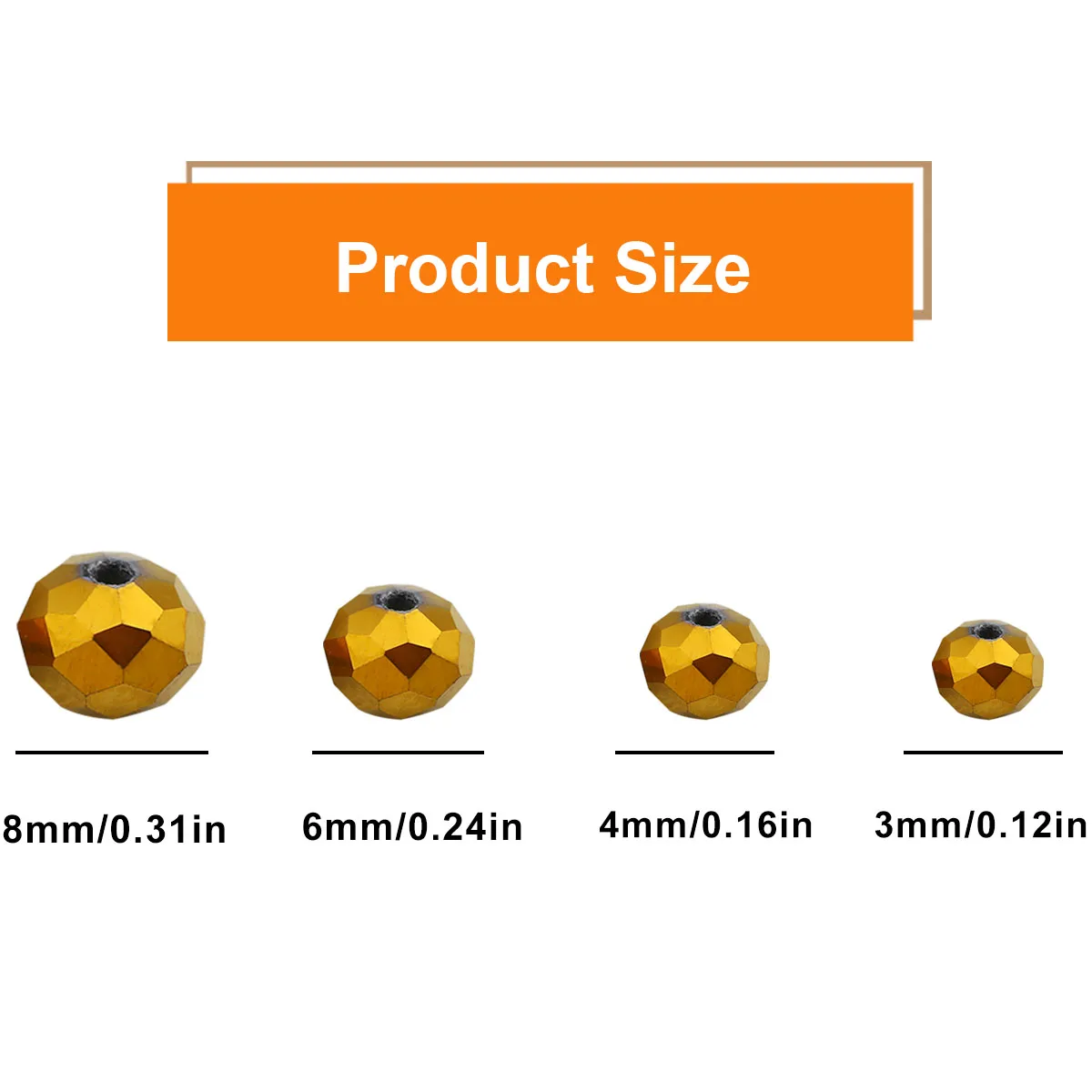 Плоские круглые широкие бусины с австрийским кристаллом 3/4/6/8 мм для ювелирных