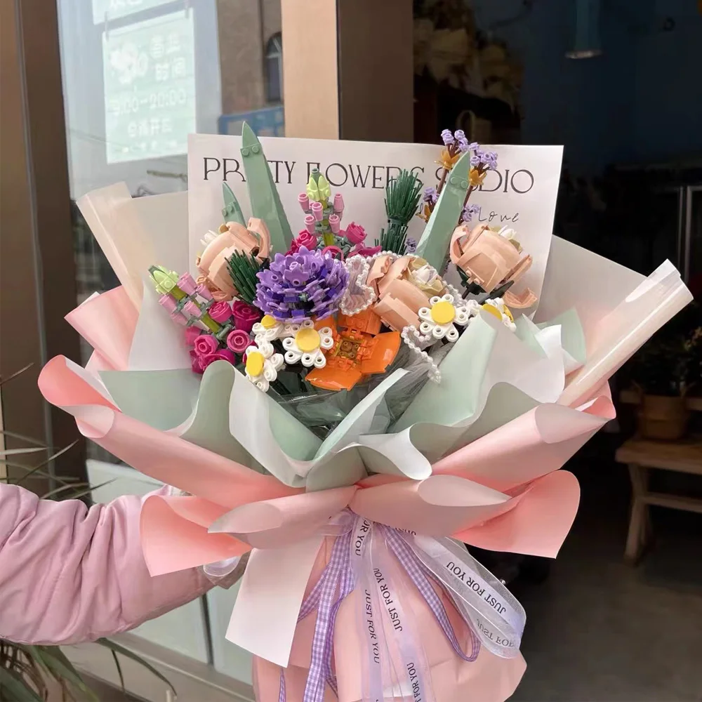 Ideas Creative Expert Flower Bouquet 10280 MOC Bonsai Tree Modular Roses Model Building Blocks Brick Children Kids Toy 3000+PCS Ideas Creative Expert Flower Bouquet 10280 MOC Bonsai Tree Modular Roses Model Building Blocks Brick Children Kids Toy 3000+PCS
