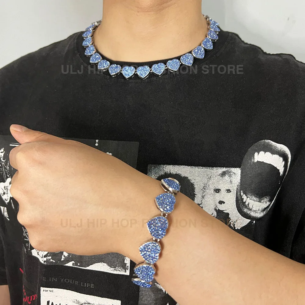 Ювелирный Комплект из колье и браслета в стиле хип-хоп