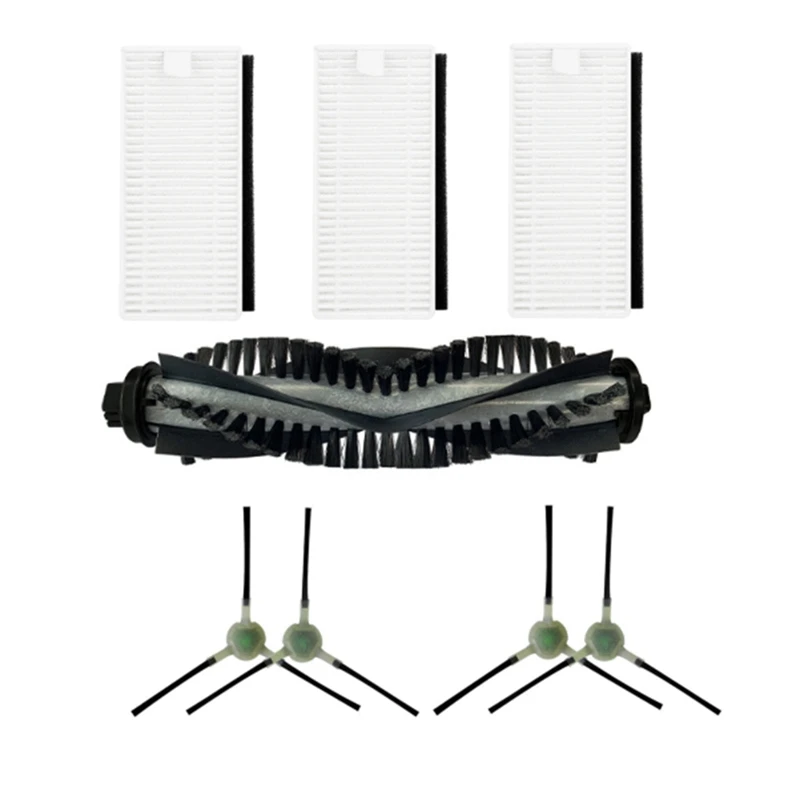 

HEPA Filter Main Roller Brush Side Brushes Replacement For Moosoo MT501 MT710 MT720 Sweeper Robot