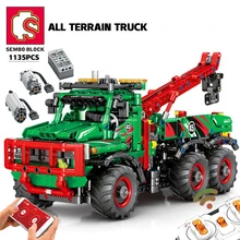SEMBO Technical Terrain Truck RC Car Building Blocks Heavy Duty City Engineering Vehicle Bricks Construction Toys