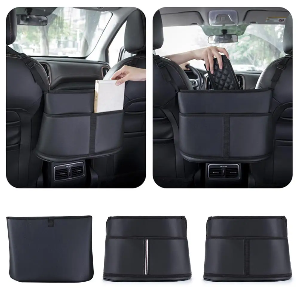 

Leather Car Handbag Holders Car Organizers And Storage Front Seats Car Seats Filler Organizer Storage Bag For Car S W6I7