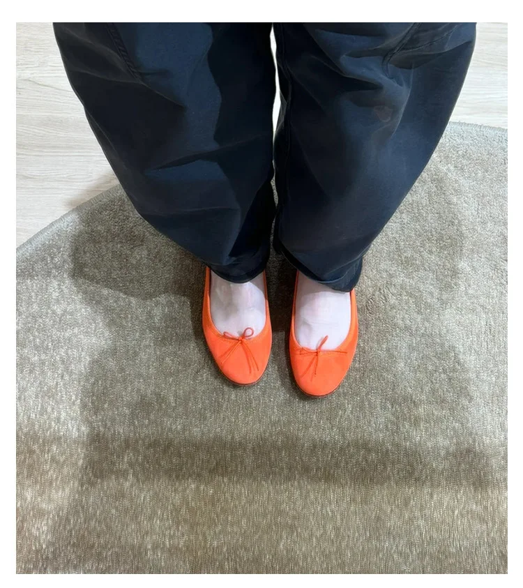 Корейская версия нишевой мягкой женской балетной Туфли Мэри Джейн с закрытым