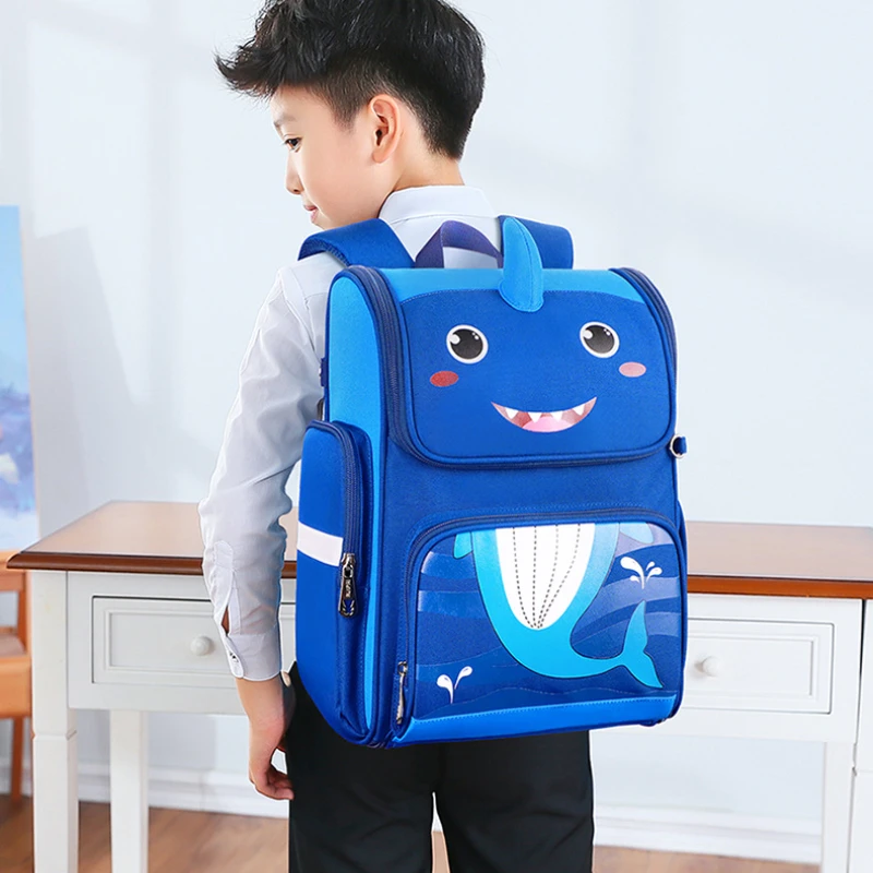 New Korean Children Cartoon Unicorn School Bags Cute Student Grade 3-6 Waterproof Load Reducing Girl Boy Travel Backpack Hot