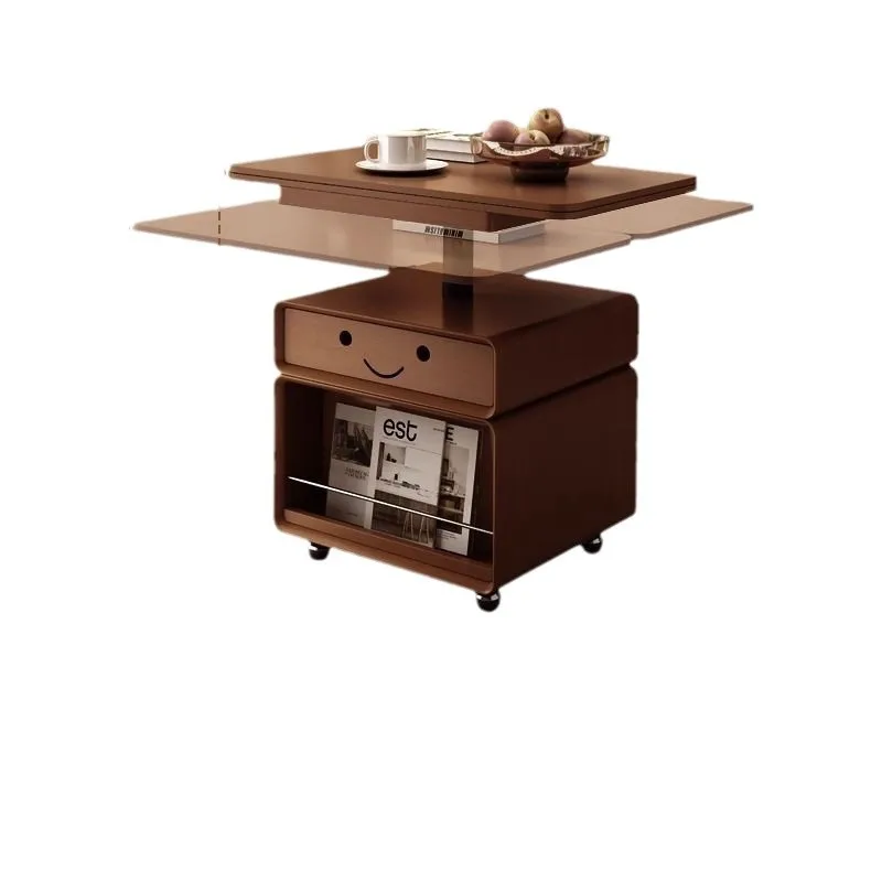 DG7 складной подъемный чайный столик из массива дерева приставной двойного