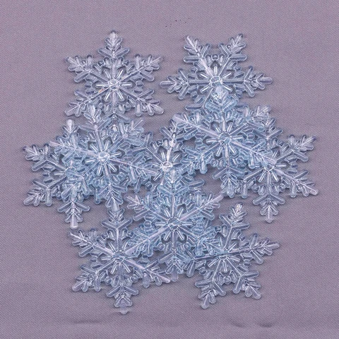 10 шт., декоративные акриловые снежинки для украшения дома