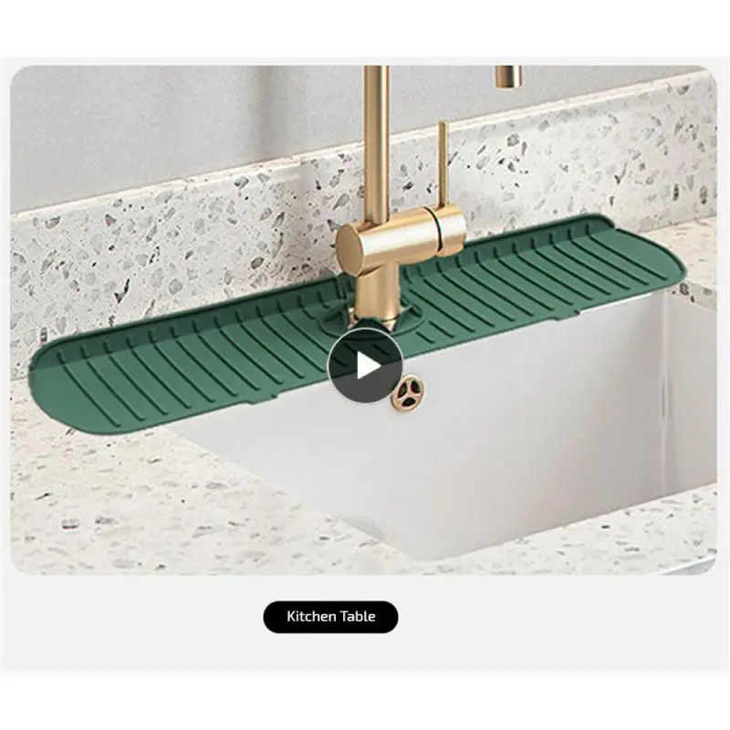 

Splash-proof Diversion Countertop Soap Mat Foldable Non-slip Hand-washing Convenient Household Cleaning