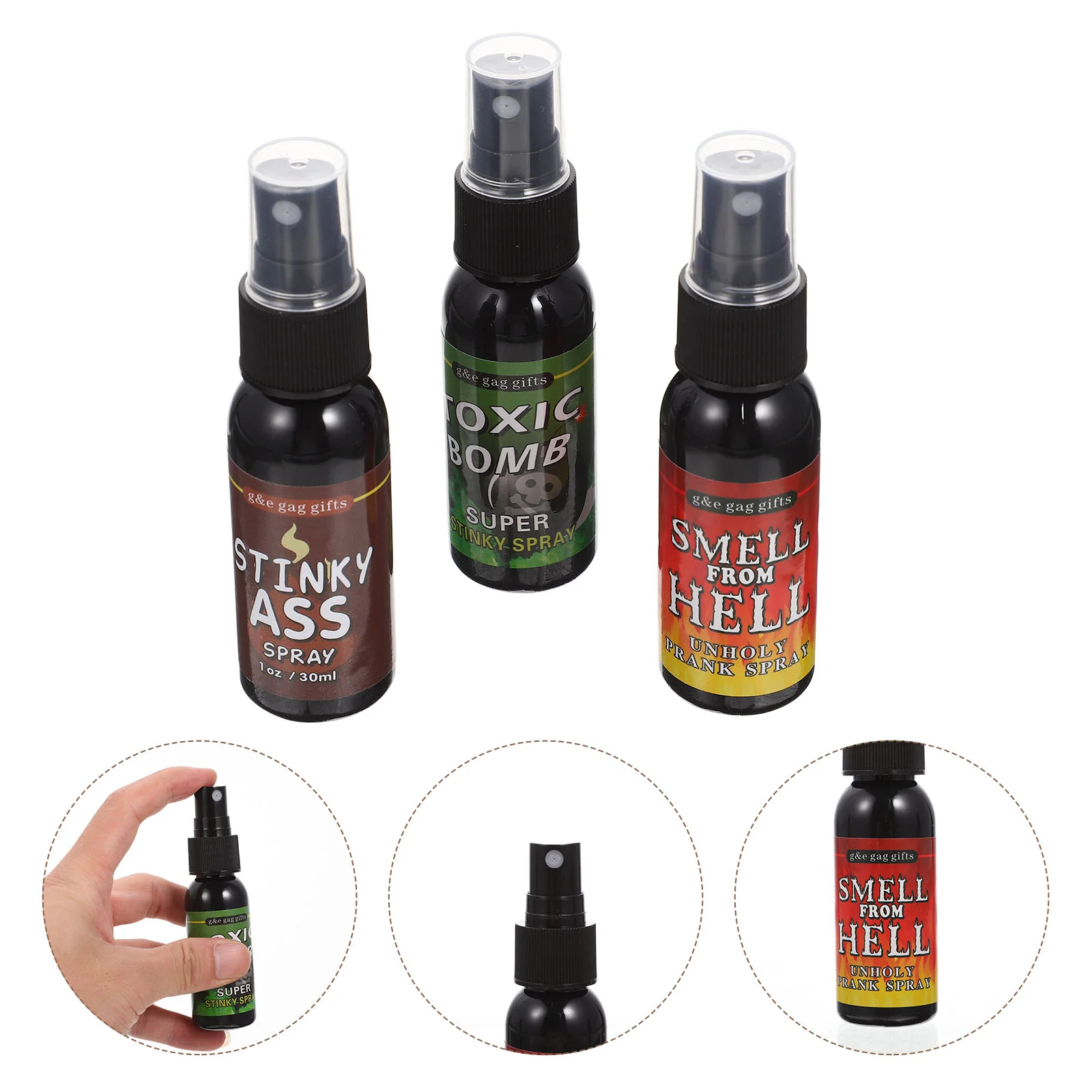 

Novelty Liquid Smelly Fart Gag Prank Joke Spray Stink Bomb Stinky Gas Fun Tricky Toys Halloween April Fools' Day Toys