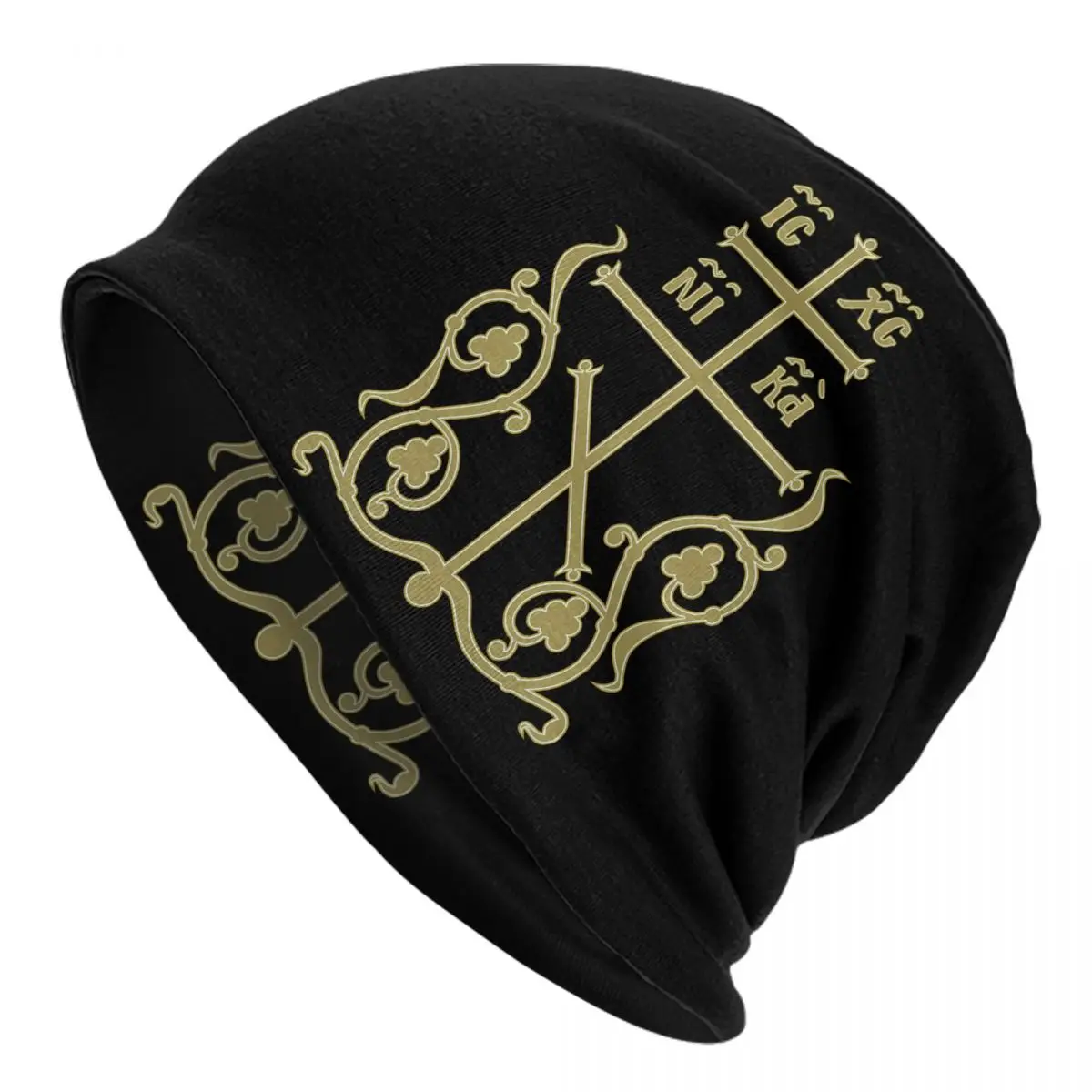 Patriarchal Cross Orthodox Adult Men's Women's Knit Hat Keep warm winter Funny knitted hat