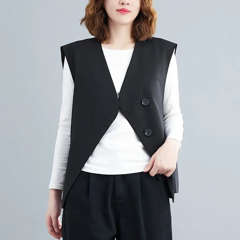 Женский саржевый жилет большого размера классический золотистый черный топ без