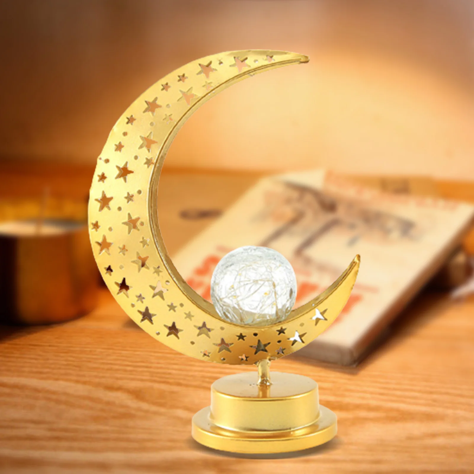 

Светодиодный Eid Mubarak декоративные лампы украшения Рамадан мусульманский фестиваль лампа на батарейках праздничное освещение украшение для дома спальни