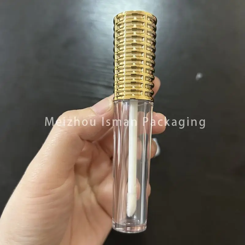 Тюбики для блеска губ розового золота пустая бутылка многоразовые уникальные