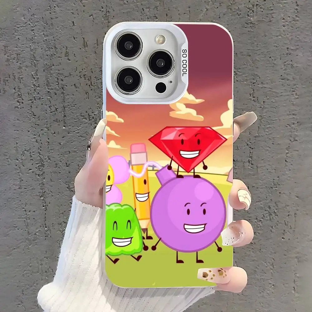 Фото Чехол для телефона B-BFDI x II для iPhone 17, 16, 15, 14, 13, 12, 11, Pro, Max, Plus, SE, Air, Mini, противоударный, белый, IMD. №3