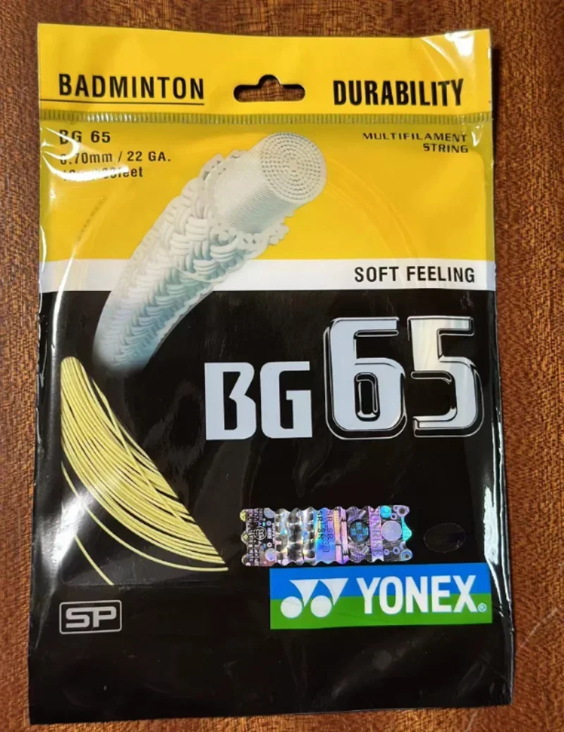 YONEX струна для ракетки бадминтона Yy BG65 (0 70 мм) Высокоэластичная высокоэластичная