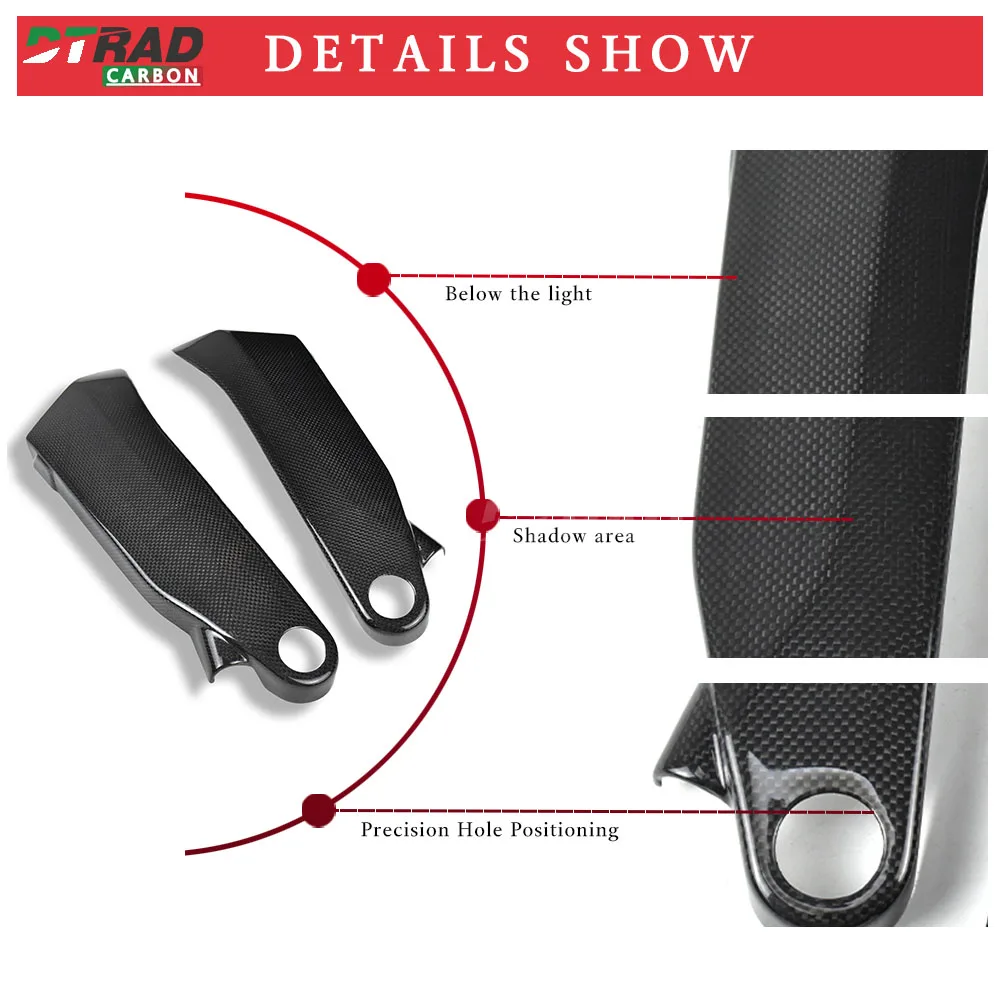 Боковая крышка топливного бака из углеродного волокна для DUCATI Panigale V4 S V4R 2018-2023 V4S