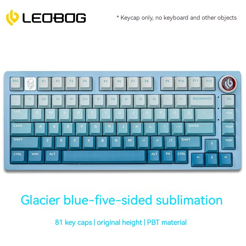 Leobog Hi75 набор механической клавиатуры 81 колпачок клавиш Pbt термосублимация