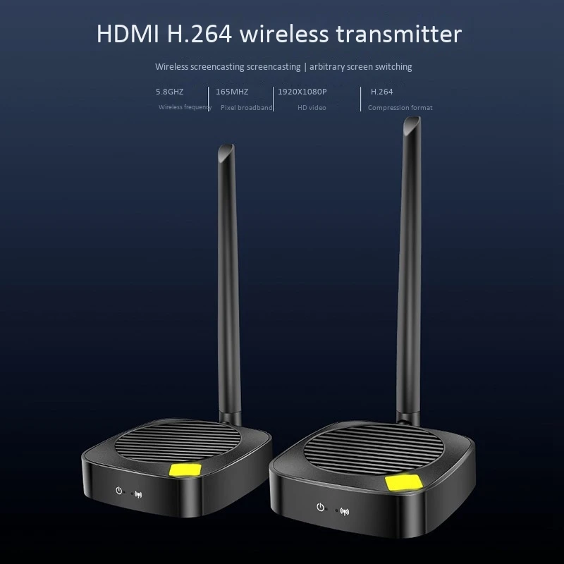 

HFES Wireless HDMI Extender Transmitter And Receiver H.264 Transmitter 50 Meters HDMI Wireless Extender 5.8G US Plug