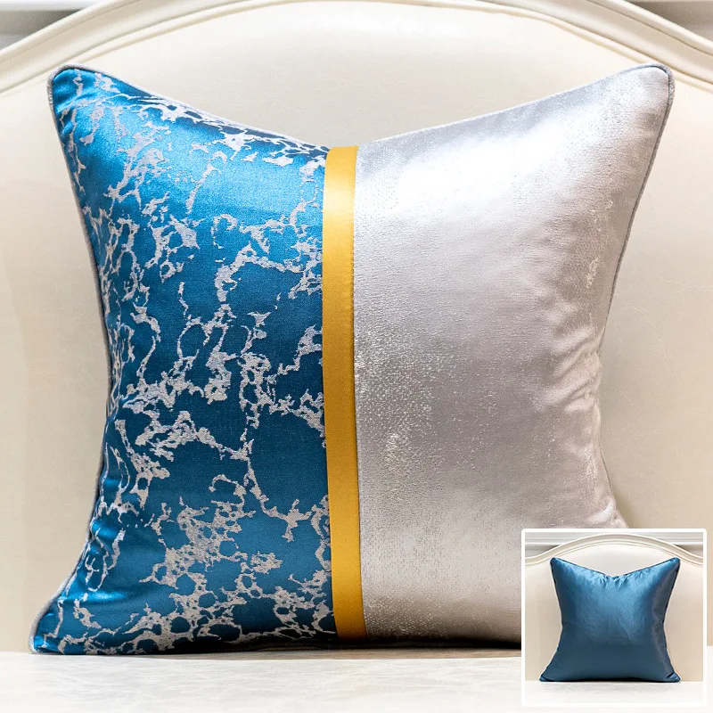 Modern Simple Luxury Cushion Cover Decorative Pillow for Living Room Decor Case High Quality Blue Covers |