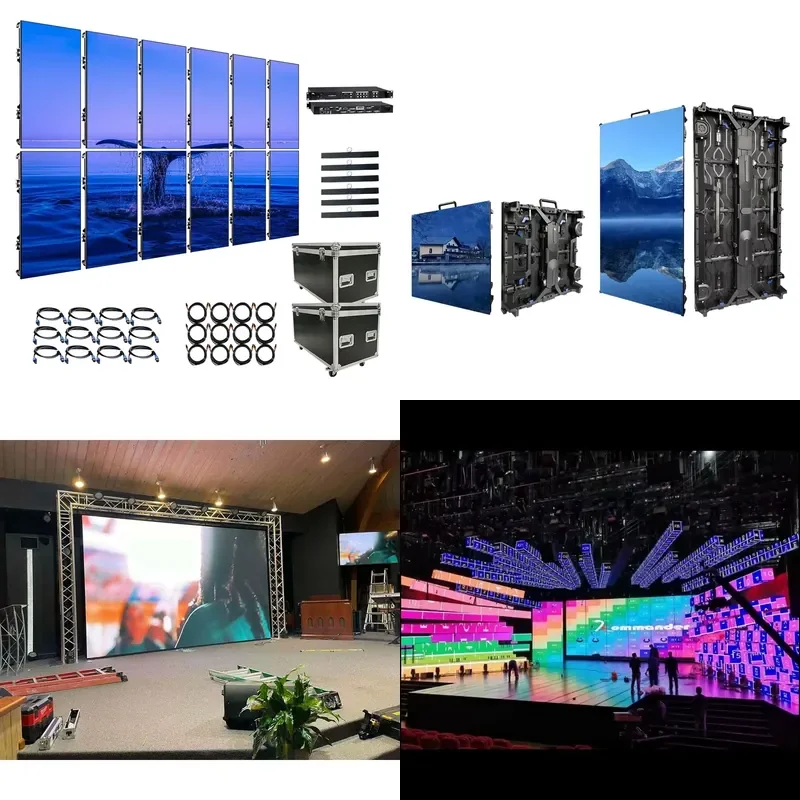 Фото Полноцветный светодиодный экран 4м x 4м (P2.6, P2.9, P3.91, P4.81) с панелями 500мм x 500мм для помещений и улицы №1