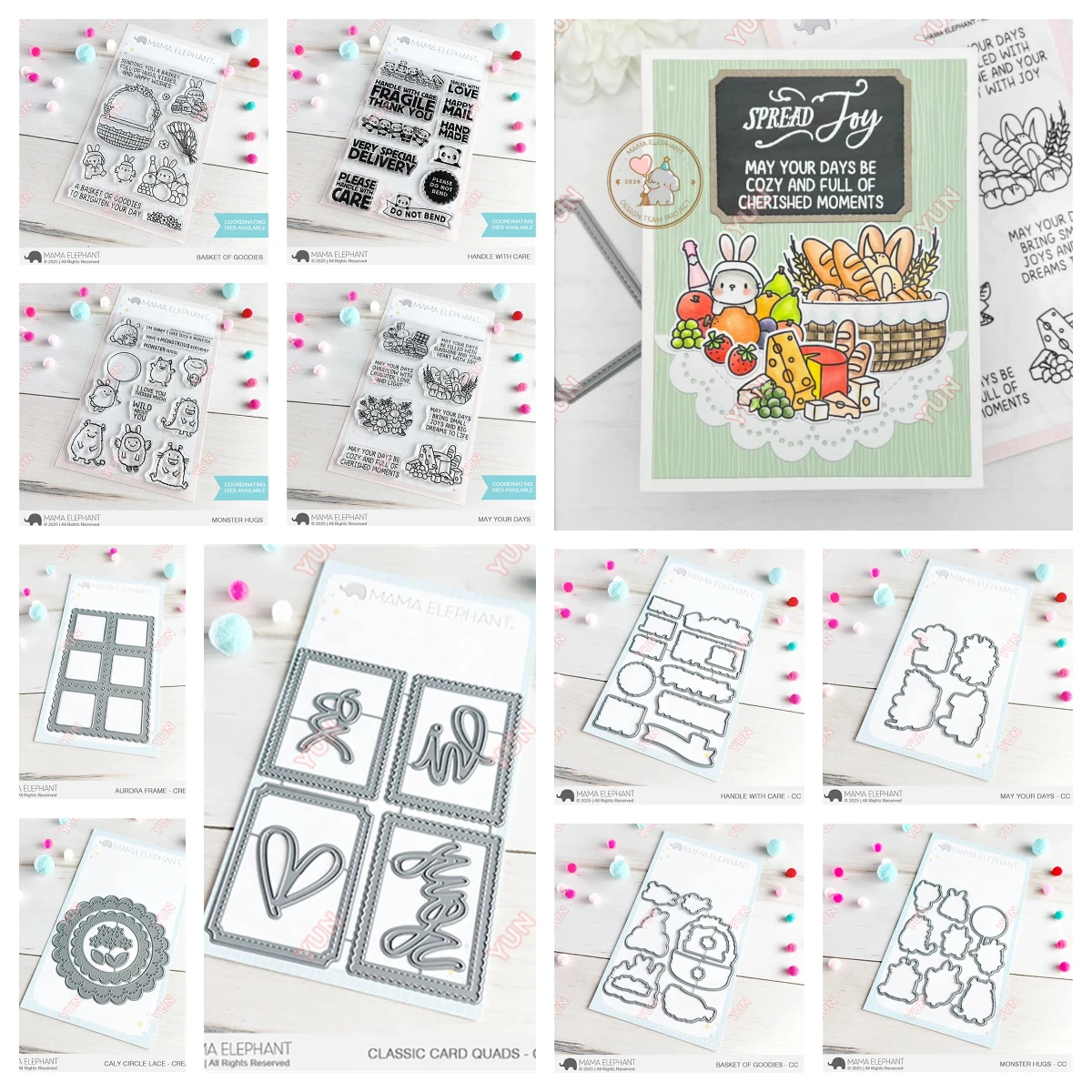 Штампы Monster Hugs для скрапбукинга