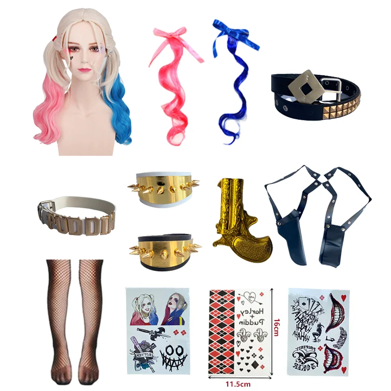 Костюмы для косплея Харлин хинцель взрослых и женщин куртка брюки девушек из