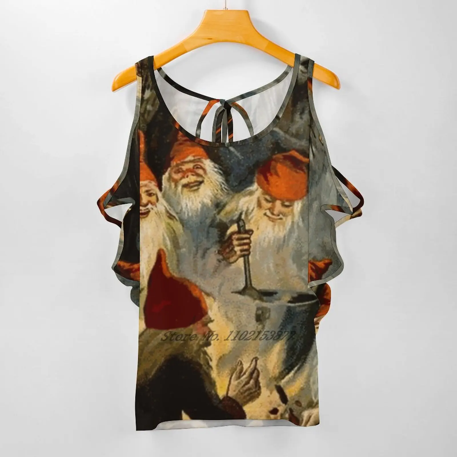 Женская футболка Campfire Cooking от Jenny Nystrom (1920) повседневные топы с короткими рукавами