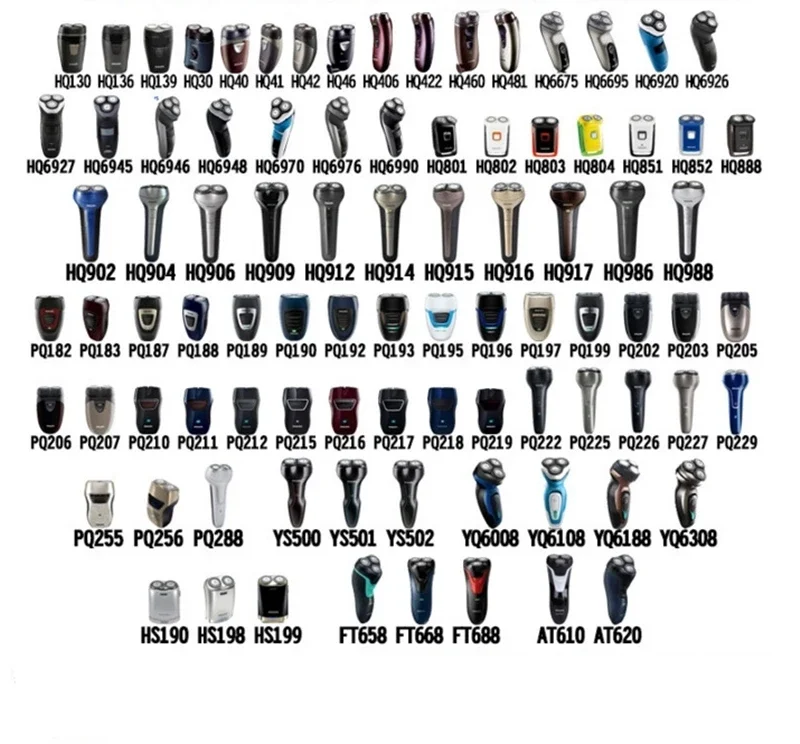 Запасные лезвия для электробритвы Philips сменные резервные серии HQ1 HQ8 HQ9 PQ1 PQ2 HS YS YQ