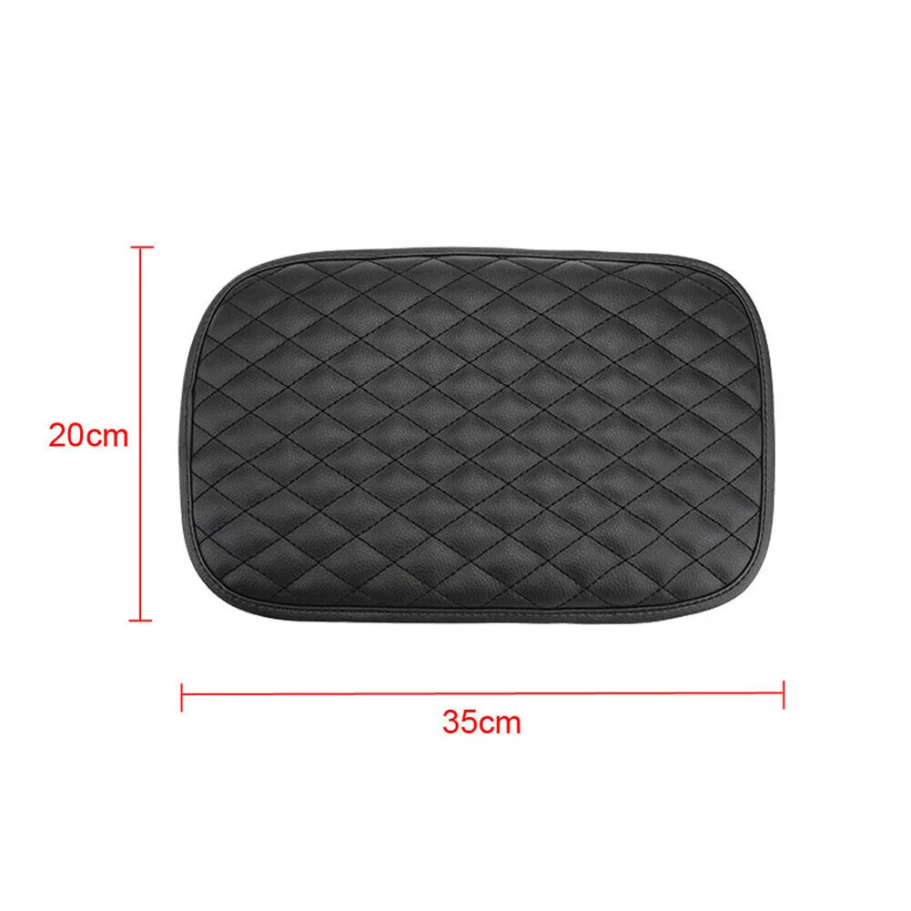 

1Pcs Black Car Armrest Cushion Cover Center Console Box Pad Auto Arm Rest Protector Pad Car Interior DIY Styling Accessories