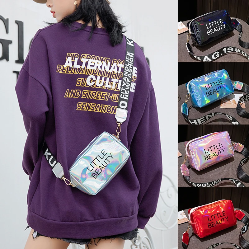 2022 трендовая лазерная сумка через плечо для женщин и девушек ПВХ Желейная мини