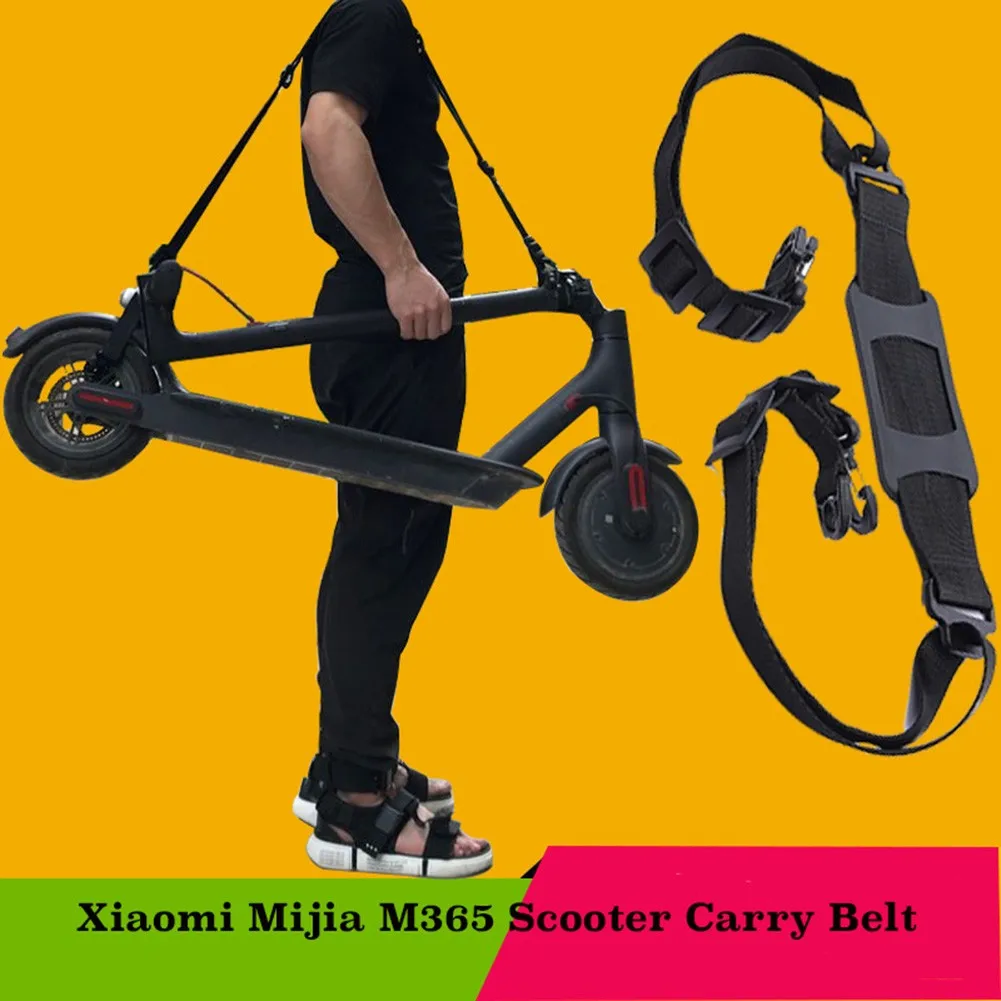 Folding Scooter Hand Carrying Shoulder Strap For Xiao*mi M365 Ninebot Nylon Black Cycling Electric Scooter Parts Accessories