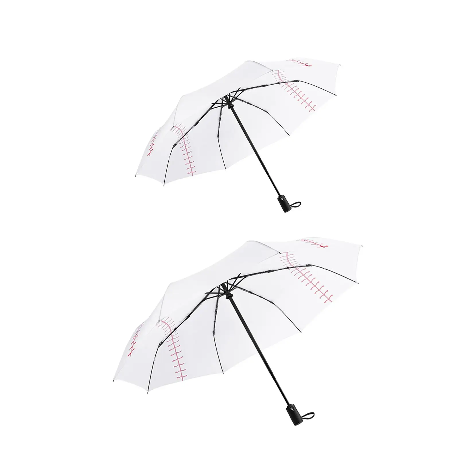 

Baseball Folding Umbrella Mini Folding Rain Resistance Lightweight 8 Ribs Automatic Umbrella for Outdoor Beach Trips Hiking